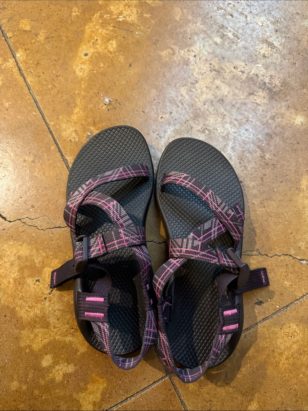 Chaco Women's Black and Pink Sport Sandals